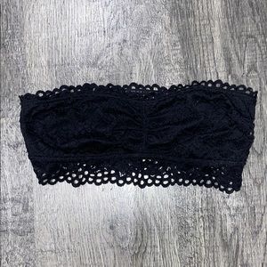 Strapless Floral Lace Bralette